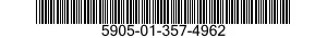 5905-01-357-4962 RESISTOR,FIXED,FILM 5905013574962 013574962