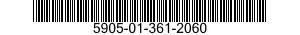5905-01-361-2060 RESISTOR,VARIABLE,NONWIRE WOUND, 5905013612060 013612060