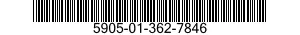 5905-01-362-7846 RESISTOR NETWORK,FIXED,FILM 5905013627846 013627846