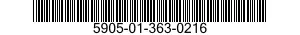 5905-01-363-0216 RESISTOR,FIXED,WIRE WOUND 5905013630216 013630216