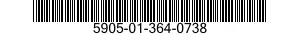 5905-01-364-0738 RESISTOR NETWORK,FIXED,FILM 5905013640738 013640738