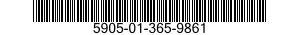 5905-01-365-9861 RESISTOR NETWORK,FIXED,FILM 5905013659861 013659861