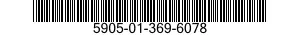 5905-01-369-6078 RESISTOR,VOLTAGE SENSITIVE 5905013696078 013696078
