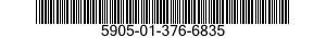 5905-01-376-6835 RESISTOR,FIXED,COMPOSITION 5905013766835 013766835