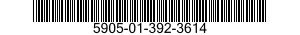5905-01-392-3614 RESISTOR ASSEMBLY 5905013923614 013923614