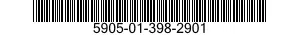 5905-01-398-2901 RESISTOR,VARIABLE,WIRE WOUND,NONPRECISION 5905013982901 013982901