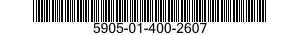 5905-01-400-2607 RESISTOR,FIXED,FILM 5905014002607 014002607