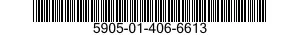 5905-01-406-6613 RESISTOR,CHIP,FIXED,FILM 5905014066613 014066613