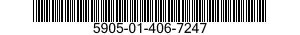 5905-01-406-7247 RESISTOR ASSEMBLY 5905014067247 014067247