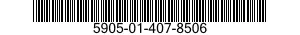 5905-01-407-8506 RESISTOR,FIXED,WIRE WOUND,NONINDUCTIVE 5905014078506 014078506