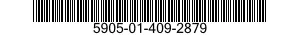 5905-01-409-2879 RESISTOR,FIXED,FILM 5905014092879 014092879