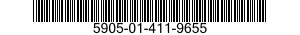 5905-01-411-9655 RESISTOR ASSEMBLY 5905014119655 014119655