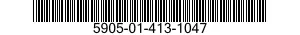 5905-01-413-1047 RESISTOR,GROUND CAP 5905014131047 014131047