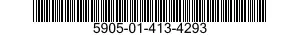 5905-01-413-4293 RESISTOR NETWORK,FIXED,FILM 5905014134293 014134293