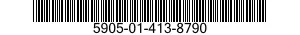 5905-01-413-8790 RESISTOR,FIXED,WIRE WOUND,NONINDUCTIVE 5905014138790 014138790