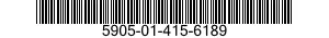 5905-01-415-6189 RESISTOR,FIXED,COMPOSITION 5905014156189 014156189