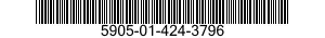 5905-01-424-3796 RESISTOR,FIXED,WIRE WOUND,INDUCTIVE 5905014243796 014243796