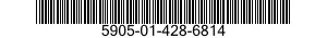 5905-01-428-6814 RESISTOR,FIXED,COMPOSITION 5905014286814 014286814