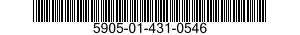 5905-01-431-0546 RESISTOR,VARIABLE,NONWIRE WOUND,NONPRECISION 5905014310546 014310546