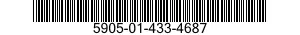 5905-01-433-4687 RESISTOR,FIXED,FILM 5905014334687 014334687