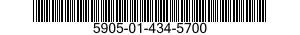5905-01-434-5700 RESISTOR,CHIP,FIXED,FILM 5905014345700 014345700