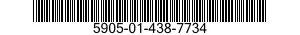 5905-01-438-7734 RESISTOR,FIXED,WIRE WOUND,NONINDUCTIVE 5905014387734 014387734