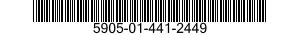 5905-01-441-2449 RESISTOR,FIXED,FILM 5905014412449 014412449