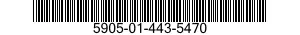 5905-01-443-5470 RESISTOR,FIXED,FILM 5905014435470 014435470