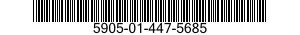 5905-01-447-5685 RESISTOR,FIXED,WIRE WOUND,NONINDUCTIVE 5905014475685 014475685