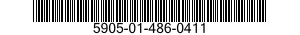 5905-01-486-0411 RESISTOR,VARIABLE,NONWIRE WOUND,NONPRECISION 5905014860411 014860411