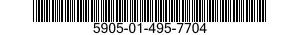 5905-01-495-7704 RESISTOR,FIXED,FILM 5905014957704 014957704