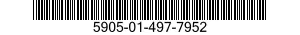 5905-01-497-7952 RESISTOR,FIXED,WIRE WOUND,NONINDUCTIVE 5905014977952 014977952