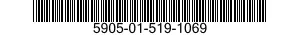 5905-01-519-1069 RESISTOR ASSEMBLY 5905015191069 015191069