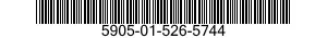 5905-01-526-5744 RESISTOR NETWORK,FIXED,FILM 5905015265744 015265744