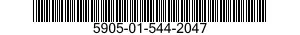 5905-01-544-2047 RESISTOR ASSEMBLY 5905015442047 015442047