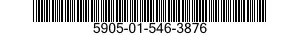5905-01-546-3876 RESISTOR,CHIP,FIXED,FILM 5905015463876 015463876