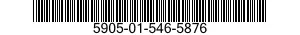 5905-01-546-5876 RESISTOR NETWORK,FIXED-VARIABLE 5905015465876 015465876
