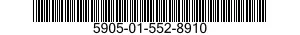 5905-01-552-8910 RESISTOR,VARIABLE,WIRE WOUND,PRECISION 5905015528910 015528910