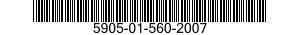 5905-01-560-2007 RESISTOR,VARIABLE,NONWIRE WOUND,NONPRECISION 5905015602007 015602007