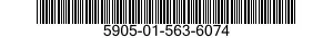 5905-01-563-6074 RESISTOR HARNESS AS 5905015636074 015636074