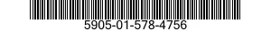 5905-01-578-4756 RESISTOR,CHIP,FIXED,FILM 5905015784756 015784756