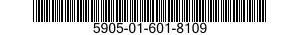 5905-01-601-8109 RESISTOR,FIXED,FILM 5905016018109 016018109