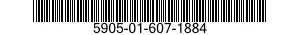 5905-01-607-1884 RESISTOR,FIXED,COMPOSITION 5905016071884 016071884