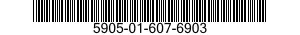 5905-01-607-6903 RESISTOR NETWORK,FIXED,FILM 5905016076903 016076903