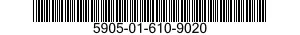 5905-01-610-9020 RESISTOR,THERMAL 5905016109020 016109020