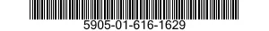 5905-01-616-1629 RESISTOR,FIXED,WIRE WOUND 5905016161629 016161629