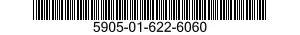 5905-01-622-6060 RESISTOR,FIXED,WIRE WOUND,NONINDUCTIVE 5905016226060 016226060