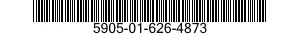 5905-01-626-4873 RESISTOR,FIXED,WIRE WOUND,INDUCTIVE 5905016264873 016264873