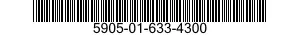 5905-01-633-4300 RESISTOR ASSEMBLY 5905016334300 016334300