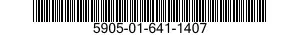 5905-01-641-1407 RESISTOR ASSEMBLY 5905016411407 016411407